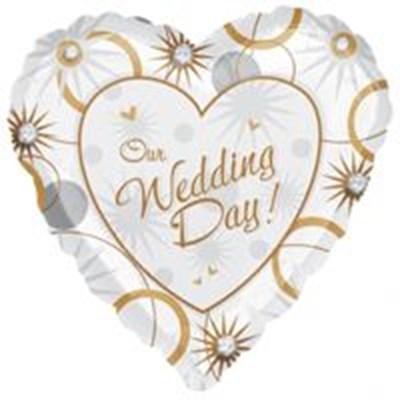 Buy And Send Congratulations on Your Wedding 18 inch Foil Balloon